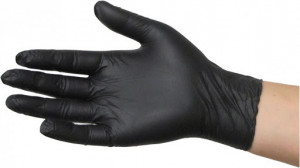 Manusi protectie maini , unica folosinta, 100 bucati, nitril, rezistente rupere, fara pudra, negre, marimea M, Silverline - Img 4