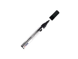 Marker cu vopsea restaurare pietre funerare, negru, varf 2.5mm, rezistenta la apa, UV, Dedra - Img 4