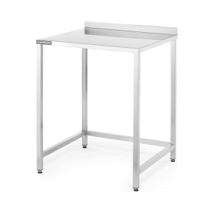 Masă de bar Oxygen Construction, argintie 700x650x(H)900 mm, Barmatic - Img 1