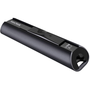 MEMORIE USB 3.1 SANDISK 128 GB, retractabila, carcasa aluminiu, negru, "SDCZ880-128G-G46"