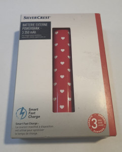 Mini Powerbank, külső akkumulátor, 3350mAh, Silvercrest