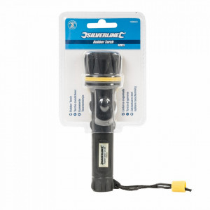 Mini zseblámpa ütés- és vízálló, 150mm, izzószálas izzó, 10 lumen, Silverline - Img 2