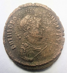 Moneda Antica Romana - THEODISIUS I ( 378-283 )