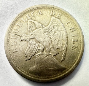 Moneda Chile - 20 Centavos 1921