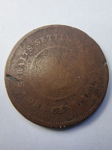 Moneda Coloniala - 1 Cent 1895 – Straits Settlements - Victoria