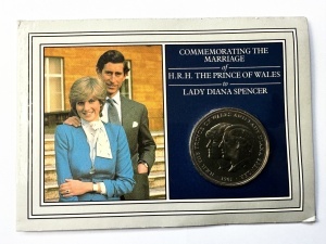 Monedă comemorativă Crown (25 Pence) 1981 – Căsătoria Prințului Charles și Lady Diana Spencer – Royal Mint