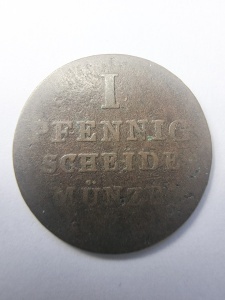 Moneda Prusia - Wilhelm III - 1 Pfening 1829