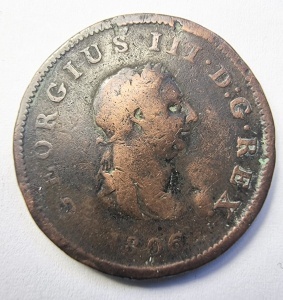 Moneda Regatul Unit - George III - Half Penny 1806