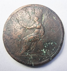 Moneda Regatul Unit - George III - Half Penny 1806 - Img 2