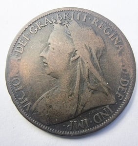 Moneda Regatul Unit - Victoria - 1 Penny 1901 - Img 3
