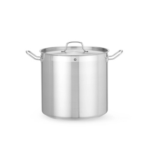 Oala inalta cu capac 24 lit, diametru 320X(H)300mm, inox 18/8