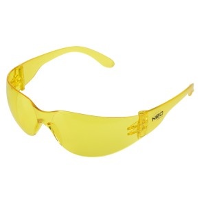 Ochelari de protectie, lentile galbene, clasa de rezistenta F