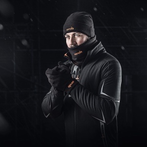 Őszi/téli szezon szett, sapka, kesztyű, gallér, gyapjú anyag, univerzális méret, melegen tart, fekete, Scruffs Winter Essential - Img 2