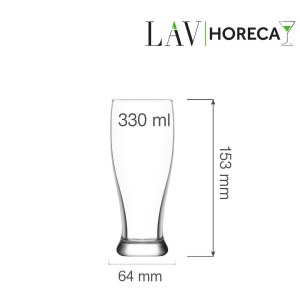 Pahar de bere Belfast 330ml, LAV - Img 2