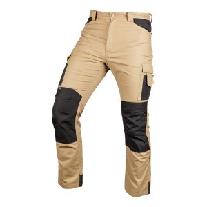 Pantaloni de lucru Mix&Match, panza, intarituri Cordura, bej/negru, marimea M