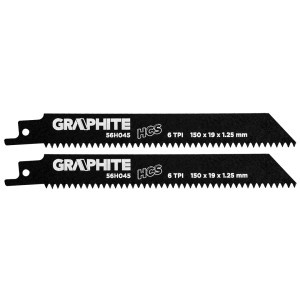 Panza pentru fierastrau sabie HCS 150x19x1.25mm, 6TPI - set 2 buc