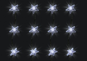 Perdea de lumini cu LED-uri, decor stele - Img 2