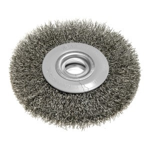 Perie tip roata 125 x 20 mm, sirma incretita, otel