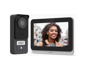 Philips WelcomeEye Connect 3 videó ajtónyitó telefonkészlet, Wi-Fi, 7" érintőképernyő, 3K kamera, 3K éjjellátó, 3K, okostelefonos vezérlés, RFID és QR hozzáférés - Img 8