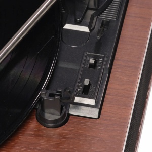Pick-up vinil tip retro cu boxe incorporate, amplificare incorporata, bluetooth, Denver VPB-262 - Img 12