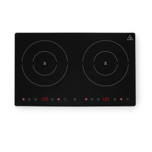Plita dubla cu inductie Black Line, 3500W, 608x370x(H)61mm - Img 2