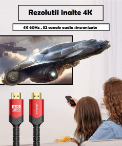 Prémium HDMI 4K kábel, 2m, alumínium törésgátló alumínium dugó, Jsaux - Img 6