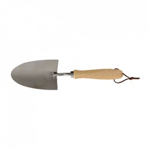 Professzionális mini kerti kapa, rozsdamentes acél, keményfa nyéllel, 270mm, Silverline - Img 2