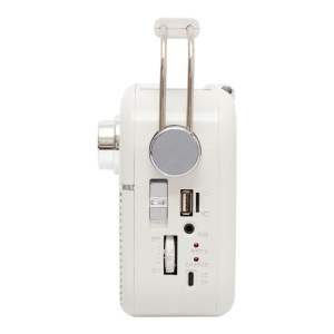 Radio tip retro alimentare cu panou solar, baterii 2 x LR20, USB-C, 4 benzi receptie, SAL RPR9 - Img 2