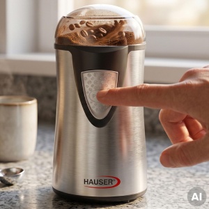 Râșniță HAUSER G-742, 150 W, cuțit din oțel inoxidabil, pentru măcinarea cafelei, a semințelor și a macului - Img 2