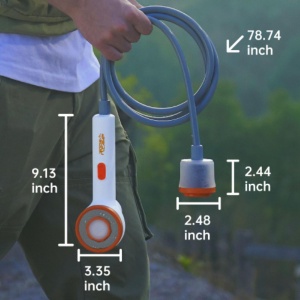 RoosCamp RoosShower – duș de camping cu acumulator, 2 l/min - Img 3