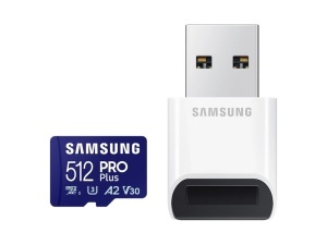 SAMSUNG PRO Plus microSD 512GB Up to 180MB/s Read and 130MB/s Write speed with Class 10 4K UHD incl. Card reader 2023 "MB-MD512SB/WW" - Img 2