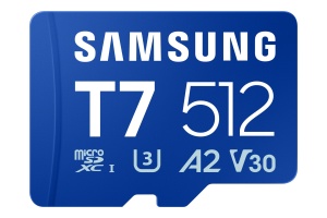 SAMSUNG T7 microSD Memory Card 512GB for Smartphones Tablets and Handheld Consoles up to 170MB/s Read "MB-MB512T/WW"