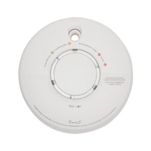 Senzor CO si FUM, detectare monoxid de carbon si fum, alimentare acumulator Li-Ion incorporata, FireAngel