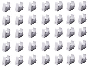 Set 100 cleme fixare teava ppr, cupru, 16mm, Proline - Img 1