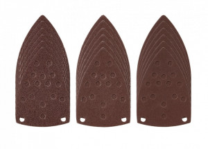 Set 18 benzi abrazive slefuitor cu velcro, tip triunghi, 143 x 98mm, Parkside - Img 2