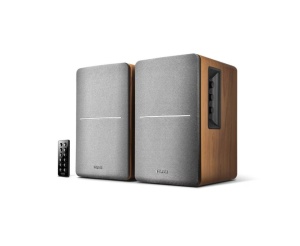 Set 2 boxe active pentru PC, muzica ambientala, camera copii, 42W, telecomanda, sunet HI-FI, incinte lemn MARO, bluetooth, Edifier R1280DBb - Img 4