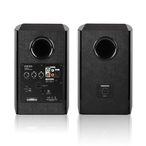 Set 2 boxe active premium pentru PC, muzica, gaming, 120W, telecomanda, sunet HI-FI, incinte lemn NEGRU, bluetooth, Edifier R2000DB - Img 2