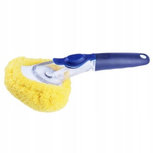 Set 2 bureti cu maner si dispenser detergent, burete/microfibra, VKTools - Img 4