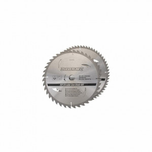 Set 2 discuri fierastrau circular, 250mm, dinti 40, 60, inel centrare 16, 20, 25, 30mm, Silverline - Img 2