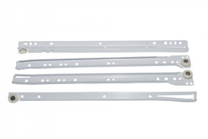 Set 2 glisiere metalice sertar, alb, 45cm, F.F. Group - Img 1
