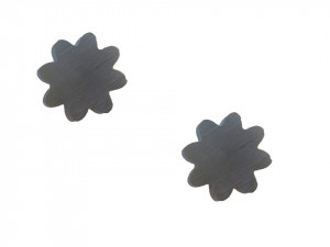 Set 2 magneti frigider post-it, magnet puternic, inox, floare, Vivess - Img 2
