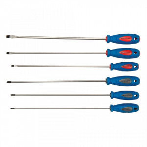 Set 6 surubelnite lungi, cruce, drept, 325mm, Silverline - Img 2