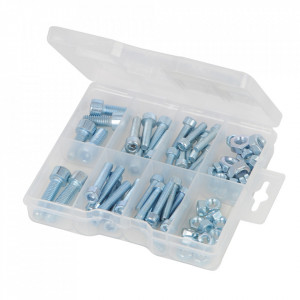 Set 75 piese, piulite zincate, suruburi, M5 x 20 - M8 x 20, Fixman - Img 1
