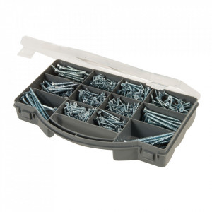 Set 780 suruburi otel zincat, 5/8" x 4, 3/4" x 4, 1" x 6, 1-1/4" x 6, 1" x 8, 1-1/4" x 8, 1-1/2" x 8, 1-1/2" x 10, 2" x 10, 2-1/2" x 10, 3" x 10, Fixman - Img 2