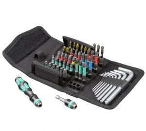 Set profesional 50 piese, surubelnita, biti, Wera KK100 - Img 1