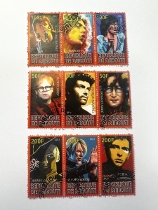 Set timbre Republica Djibouti 2011 – Muzicieni celebri / Rock Legends