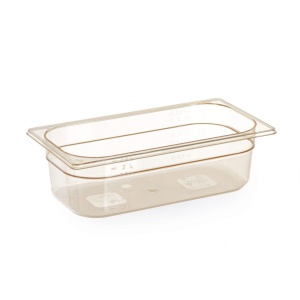 Tava gastronorm GN 1/3 din policarbonat, Hendi, 3.8 litri, 325x176x100(h)mm, rezistenta la temperaturi -40 pana la 150 C, rezistenta mare la impact