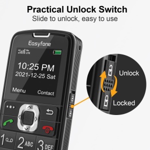 Telefon mobil de buget pentru seniori, cifre mari, sunet puternic, USB-C, ecran LCD COLOR, statie incarcare, Easyfone Prime A6 4G - Img 8