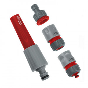 Teljes készlet 4 darabos locsolótömlőfej, állítható, 1/2", Dedra