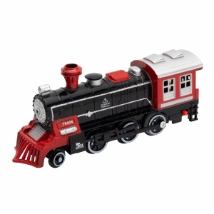 Trenulet cu baterii, 1 locomotiva, 1 vagon cu carbune, 2 vagoane - Img 3